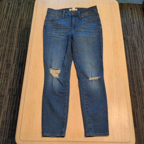 Madewell 9" High-Rise Skinny Crop Jeans in Delmar Wash 27 - Picture 2 of 8